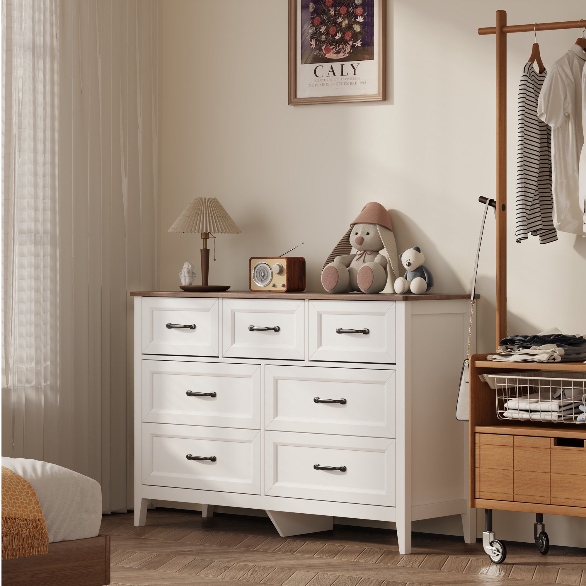 Spacious Tabletop & Versatile Use,Retro
