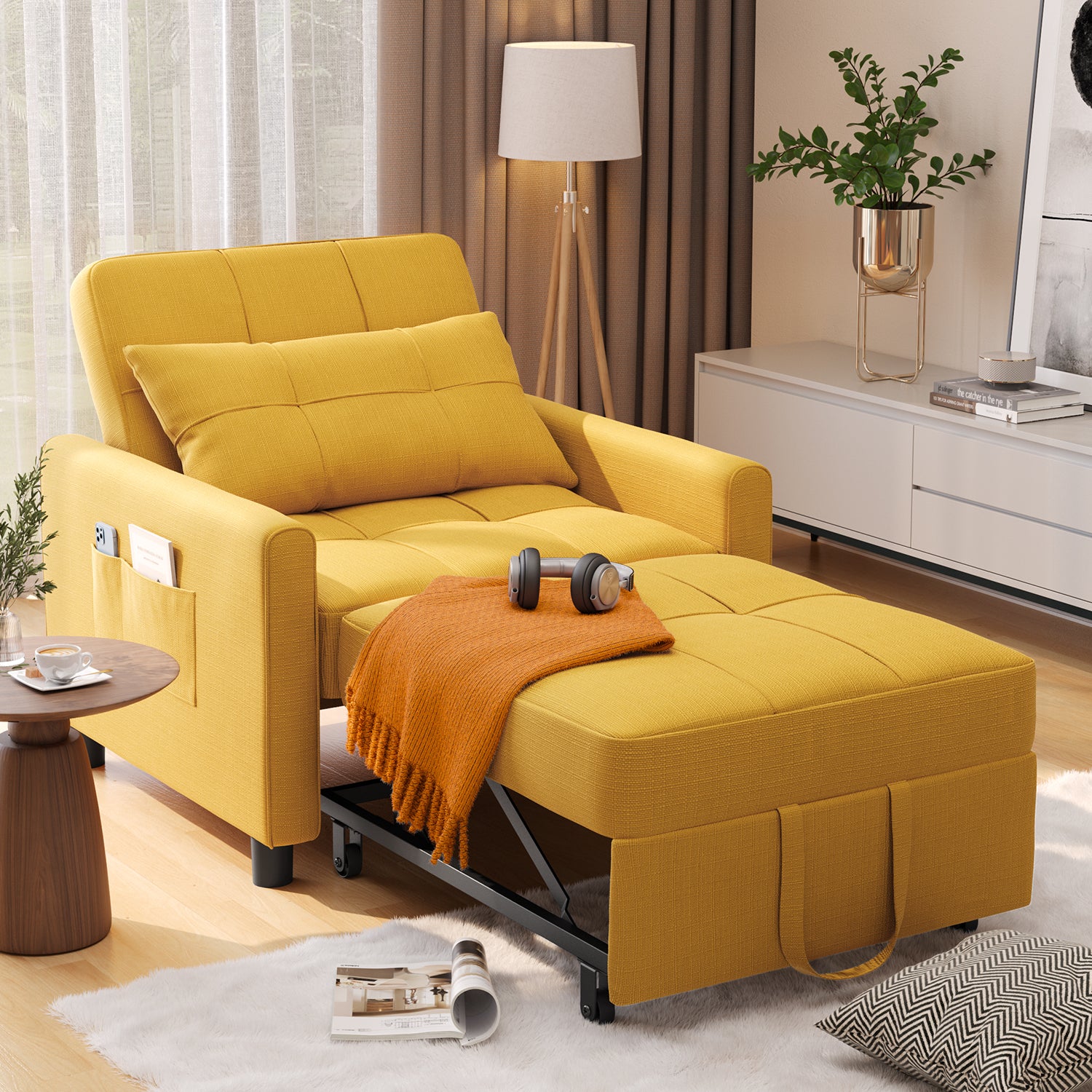 3-in-1 Convertible Sleeper Sofa Bed