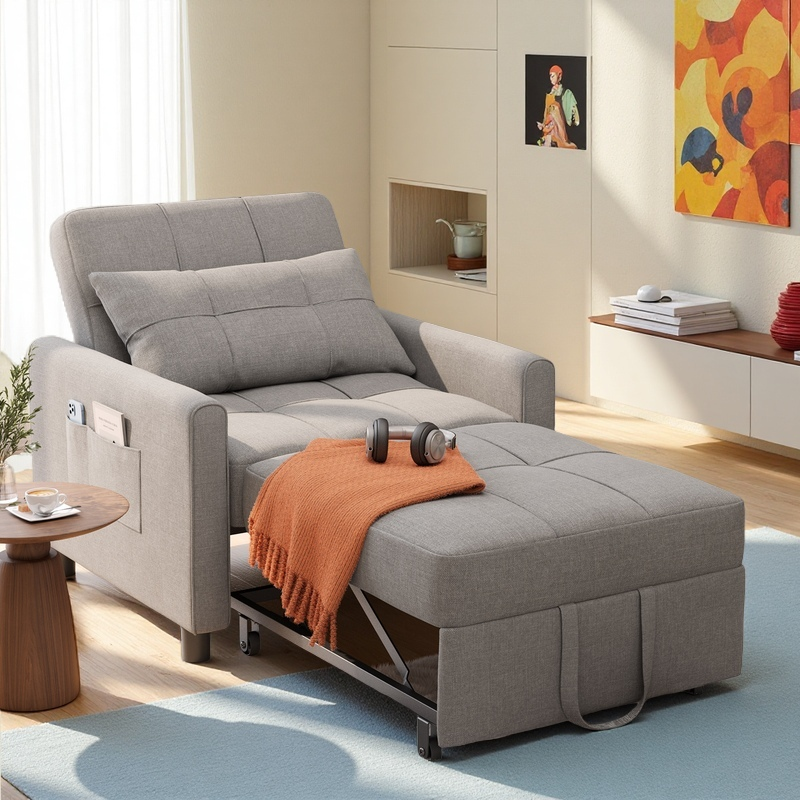 3-in-1 Convertible Sleeper Sofa Bed