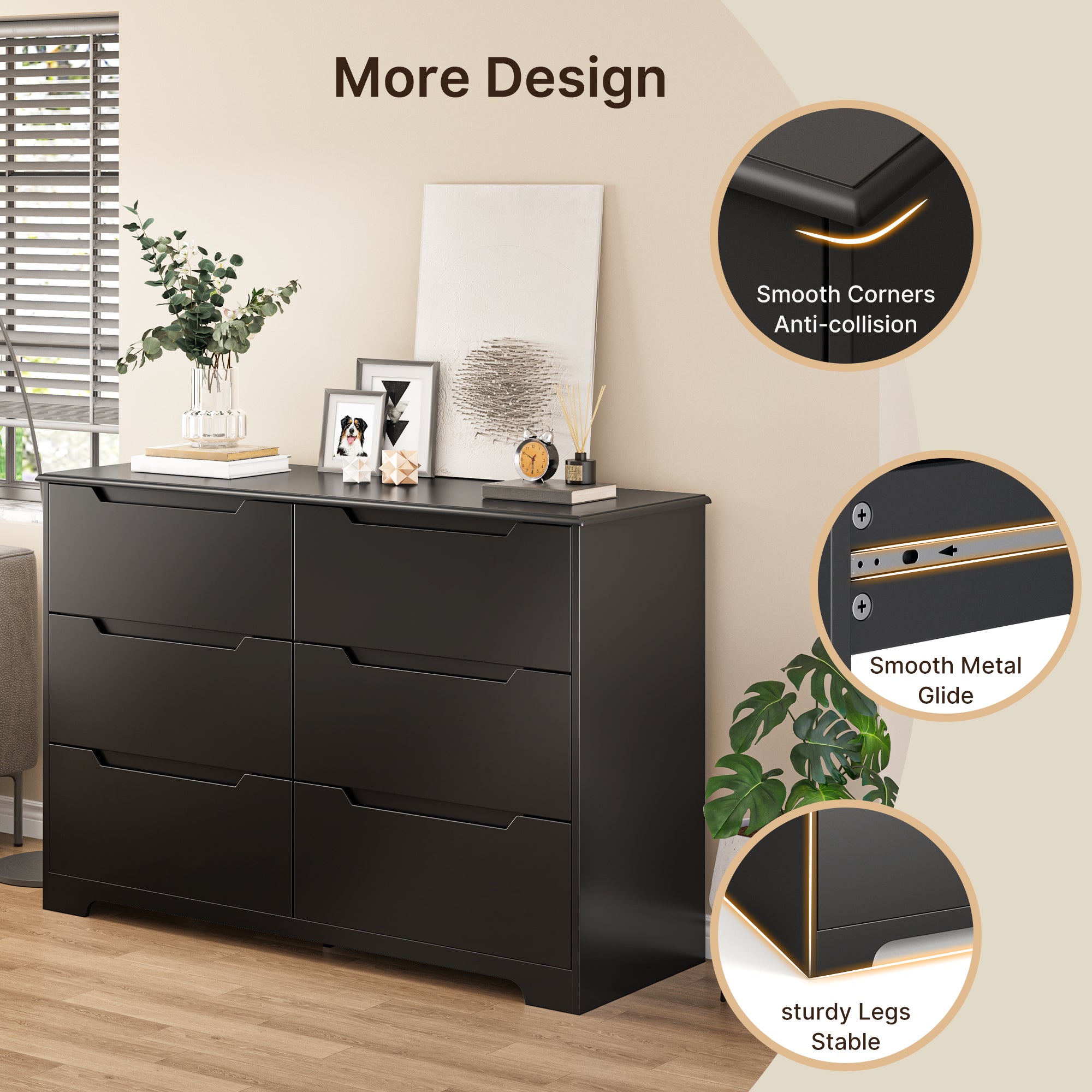 Bedroom Storage - Black
