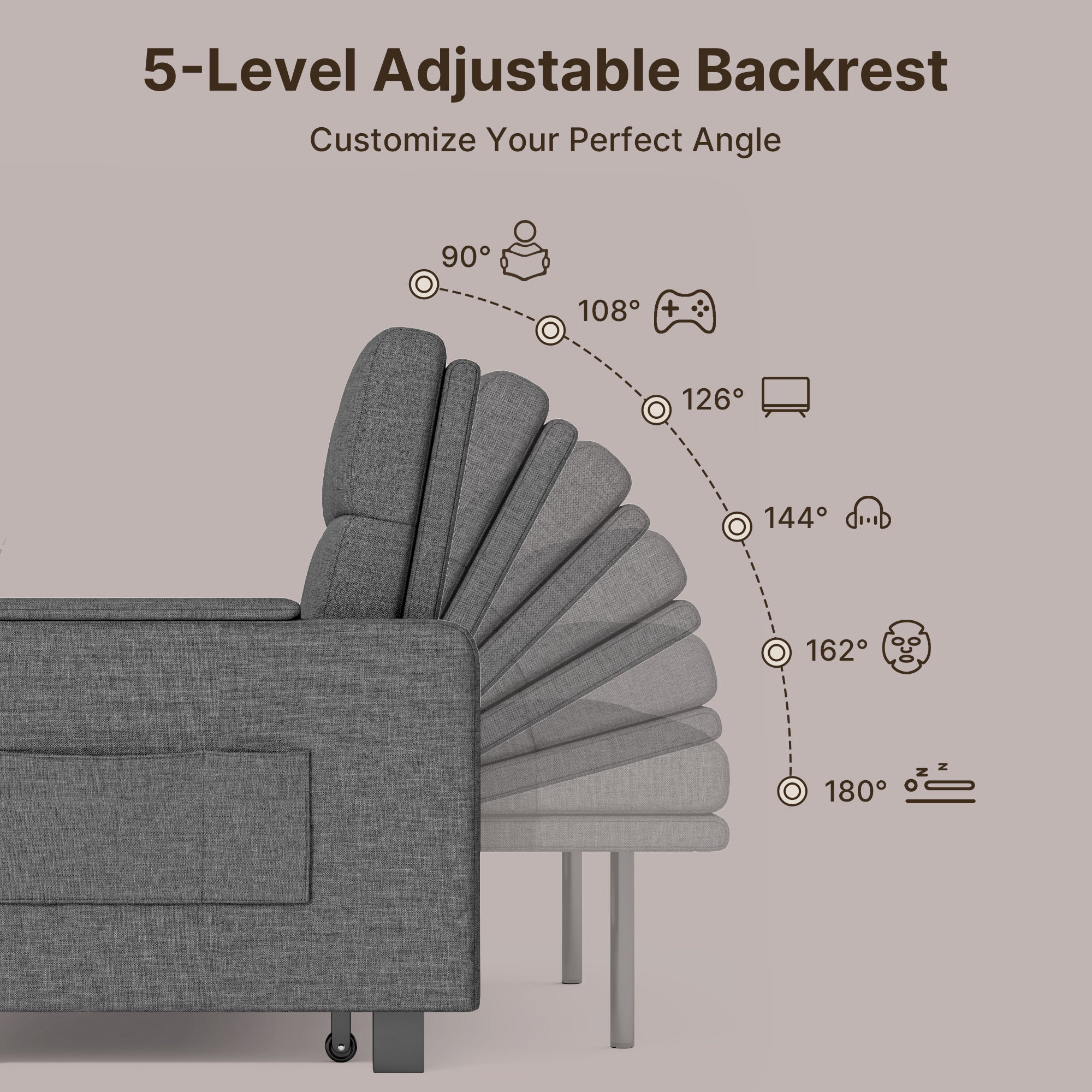 Space-Saving Sleeper with Storage & Lumbar Support for Studio Apartments