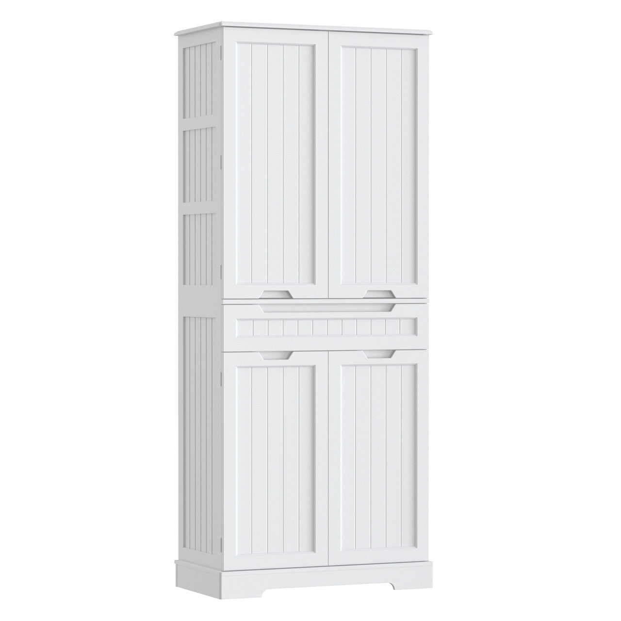Aiho 71" Kitchen Pantry Storage Cabinet, Pantry Cabinet with 1 Drawer, 12 Shelves and 4 Doors