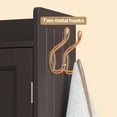 Aiho 66-Inch Tall Over-Toilet Bathroom Cabinet with Double Doors, Toilet Paper Holder & Racks, Adjustable Shelf – Ideal for Bathrooms & Laundry Rooms, Dark Brown